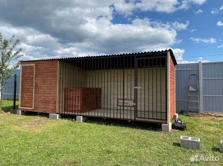 Вольер для собак под ключ