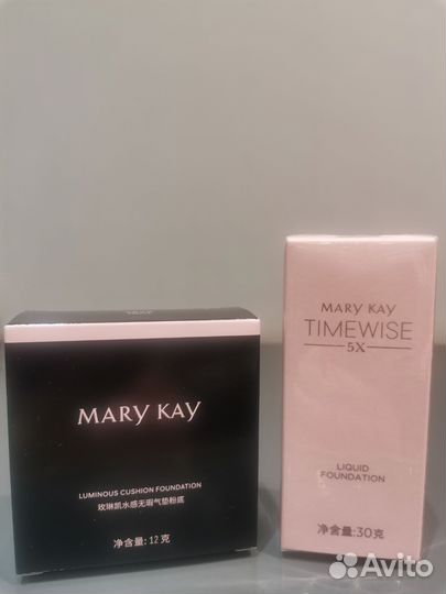 Тональная основа, кушон, mary kay