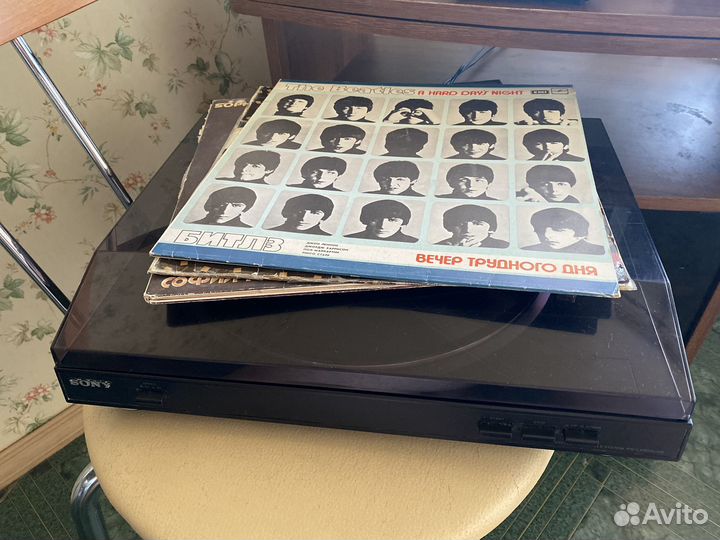 Виниловый проигрыватель sony