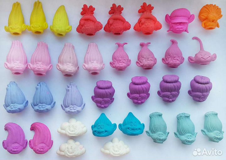 Стиратели Марвел,Ластики Тролли 120 штук