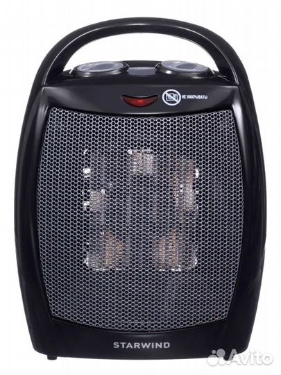 Тепловентилятор Starwind SHV2005, 1600 Вт, черный