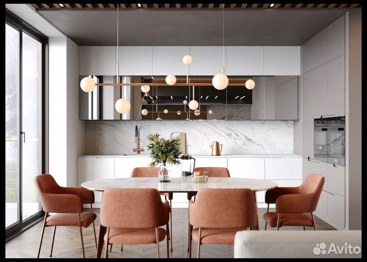 Кухня под потолок на дачу