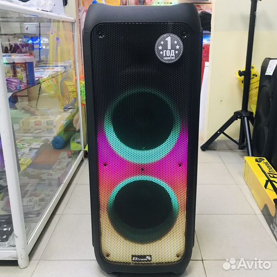 Большая караоке колонка 120вт Blueooth \usb \fm