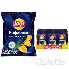 Чипсы lays 225 коробка 14