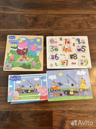 Пазлы Peppa pig, melissa&doug, pino и пр