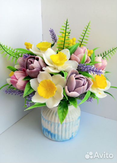 Букет цветов из мыла