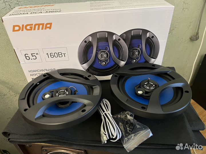 Новые автомобильные колонки Digma M602 16-17 см