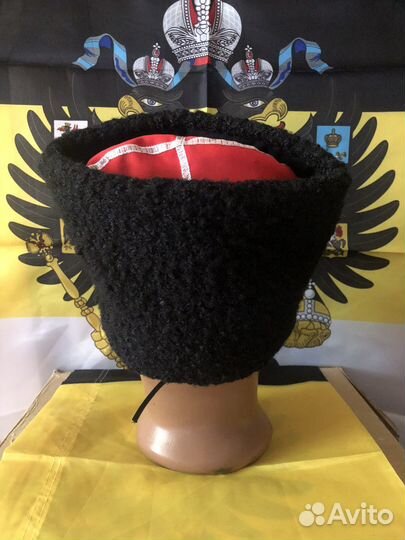 Папаха чёрная искусственная