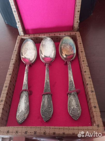 Ложка Чайная мельхиор набор новый зиш