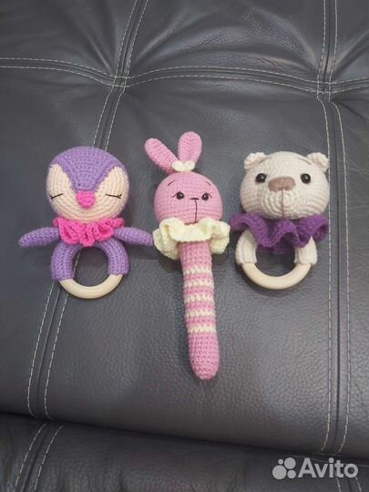 Вязаные погремушки