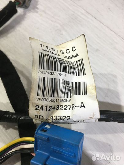 Проводка двери передняя левая renault duster 2.0 4