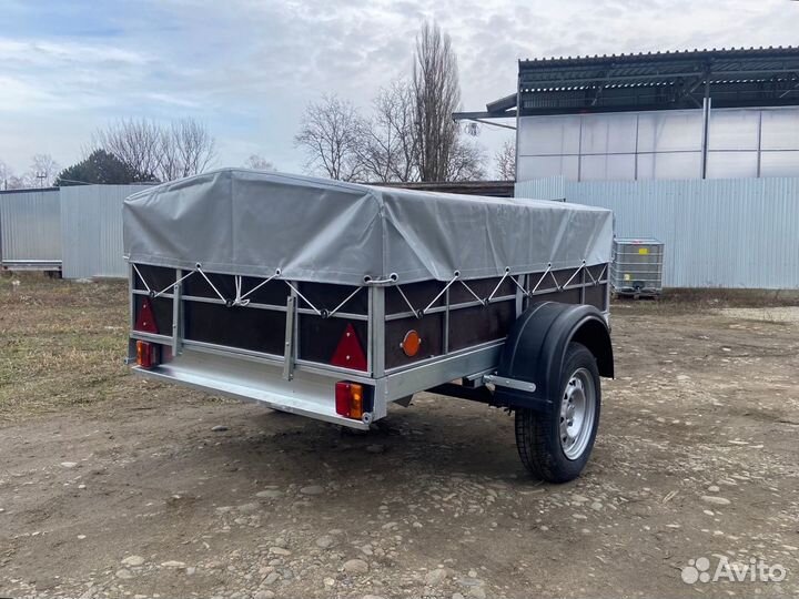 Прицеп Фермер 2М 2*1,3 с тентом 21см, без колес