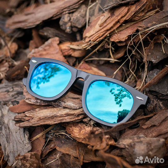 Солнцезащитные очки из бамбука «Chicago Blue»