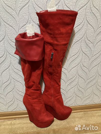Ботфорты женские 37 размер замшевые