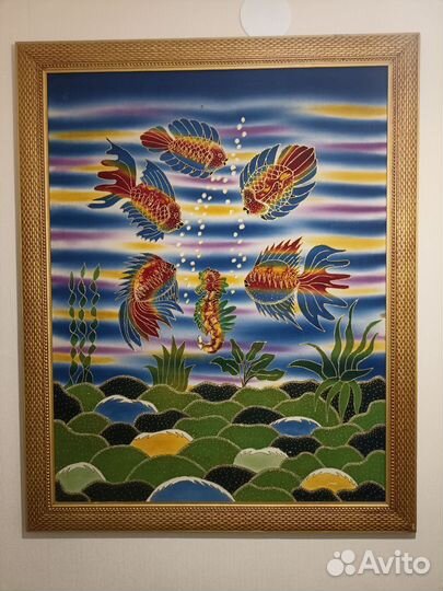 Картина батик о. Бали