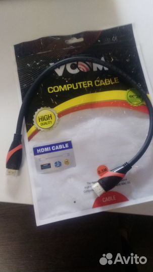 Кабель hdmi 2.0, 0.5 м