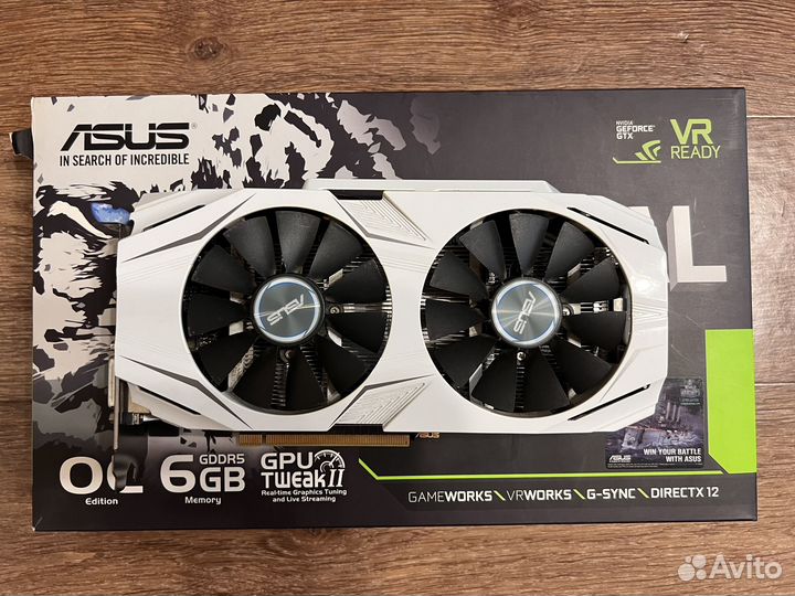 Видеокарта gtx 1060 6gb asus dual