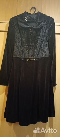 Замшевое платье 46