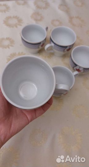 Чешские фарфоровые чайные бокалы