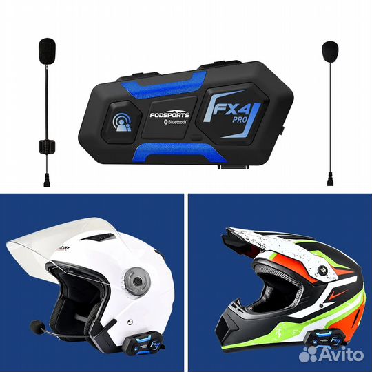 Мотогарнитура Fodsports FX4 Pro
