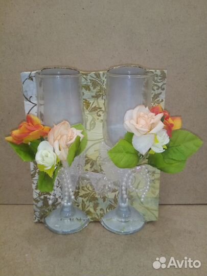 Свадебные фужеры бокалы