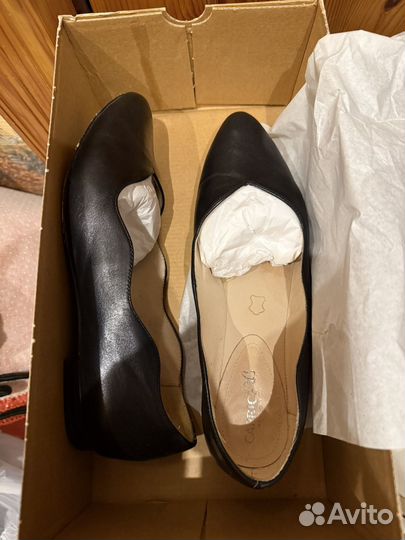 Балетки натуральная кожа