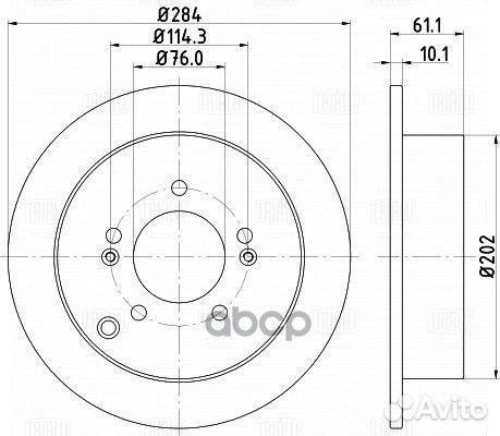 Диск торм. для а/м Kia Sportage III (10) /Hyundai