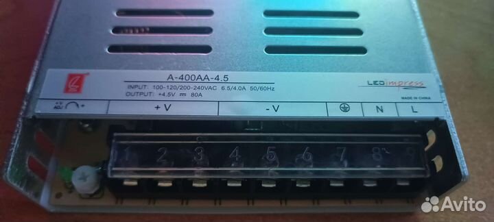 Блок питания 5v 80a