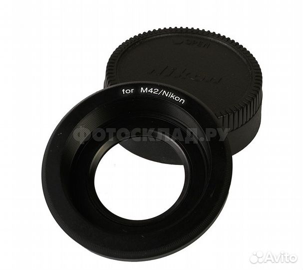 Кольцо переходное Falcon Eyes M42 на Nikon с линзо
