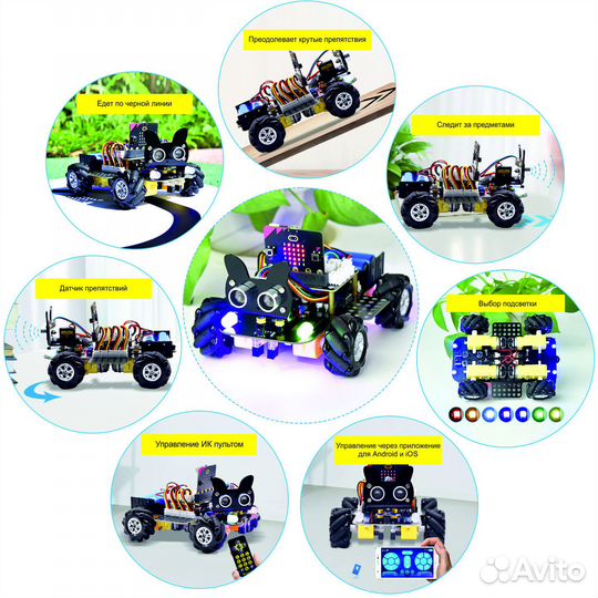 Робот Keyestudio 4WD Mecanum Robot Car, KS4032