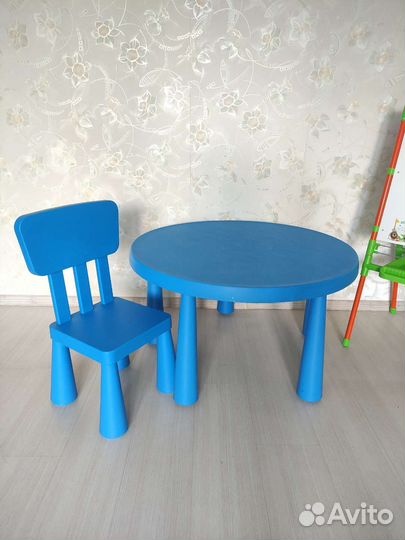 Детский стол и стул IKEA