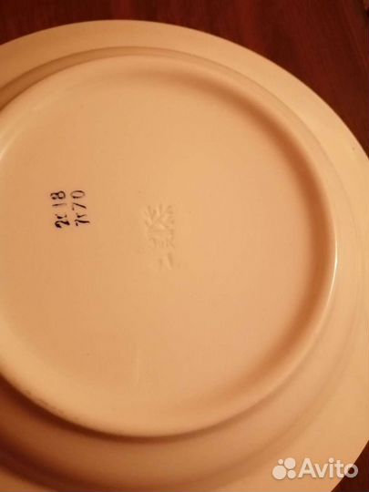 Тарелки фарфоровые СССР