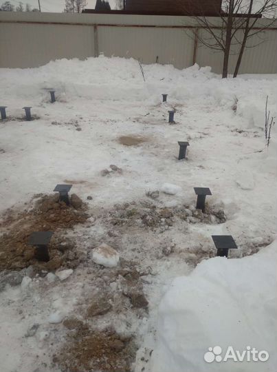 Монтаж винтовых свай