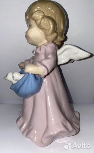 Статуэтка Ангелочек с утятами. Фарфор