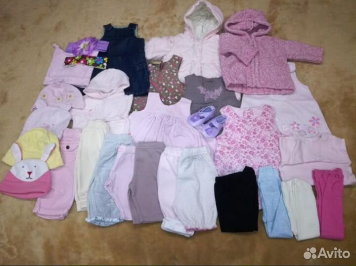 Пакет одежды на девочку 3-6мес