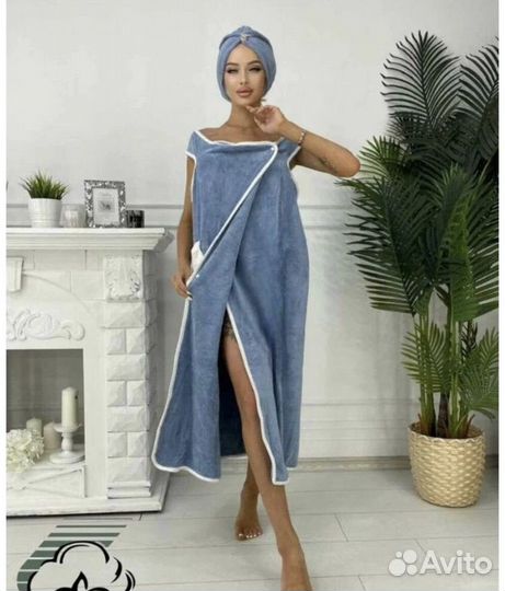 Набор для бани и сауны.Полотенце халат