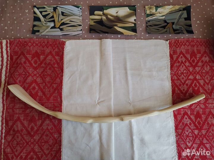 Чесалка для спины дерево и лопатка для обуви