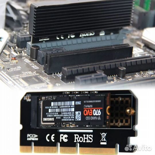 M2 NVMe PCI-E переходник адаптер