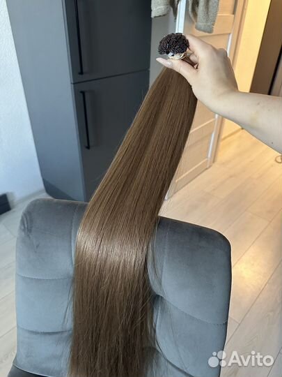 Волосы для наращивания 200 капсул 85 см