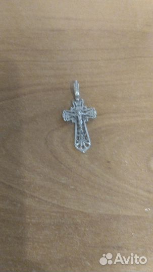 Цепь с крестом серебро