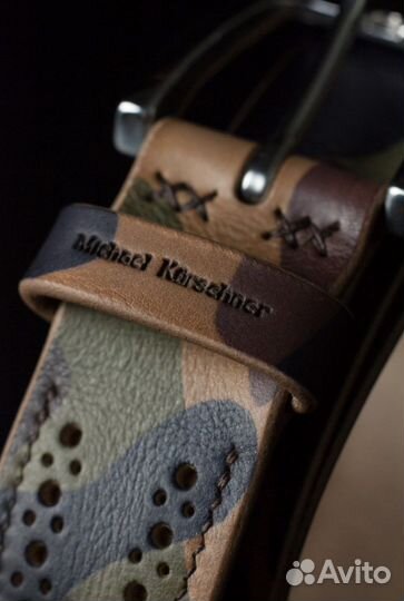 Классический джинсовый ремень из натуральной кожи