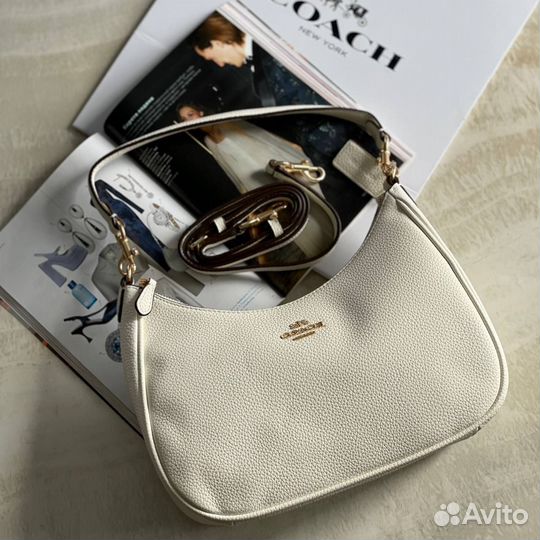 Сумка женская натуральная кожа coach