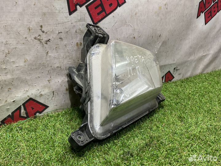 Передняя правая противотуманка хендай крета