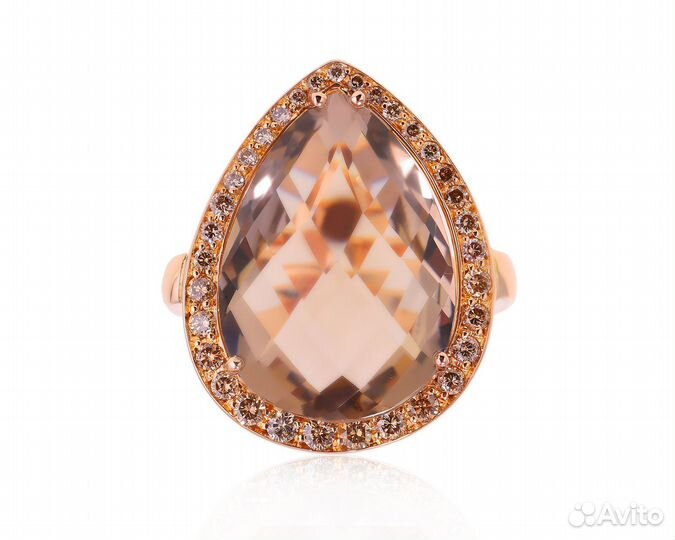 Золотое кольцо с кварцем 15.85ct Gianni Lazzaro