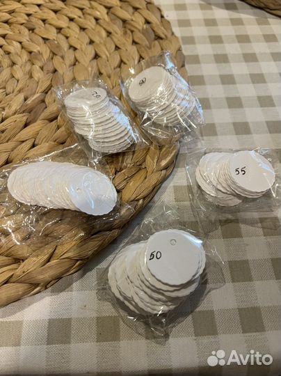 Бирки картонные (белые)