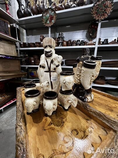 Подарочный набор штоф - кувшин Горец. Бутылка