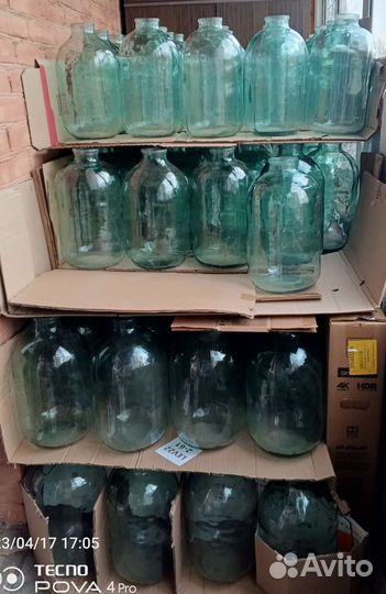 Бутыль стеклянная 10л СССР