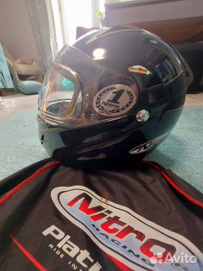 Мотошлем интеграл nitro racing MPD platinum