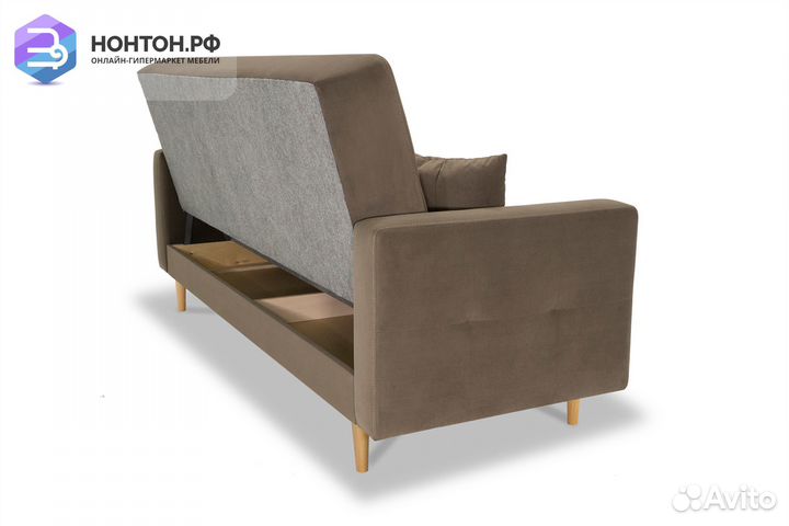 Диван книжка Фиеста светло-коричневый