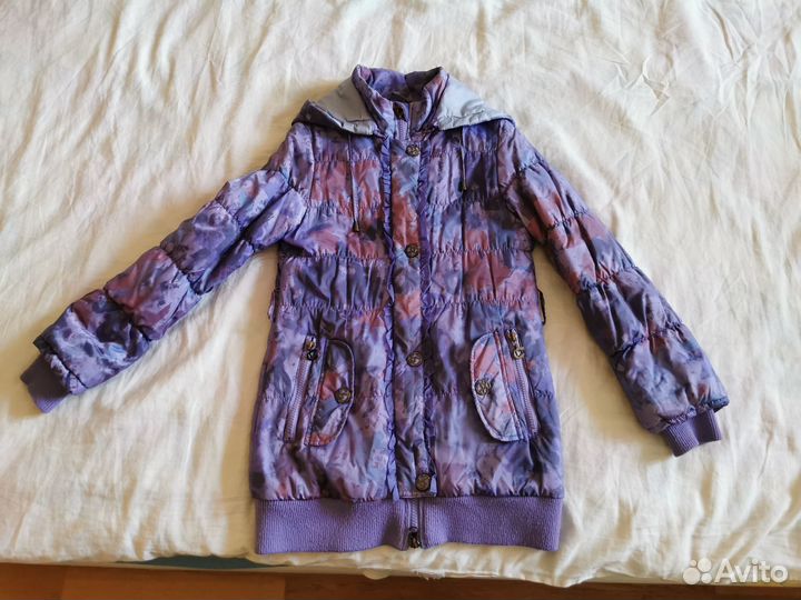 Легкое пальто 128-140 демисезон для девочки Bilemi